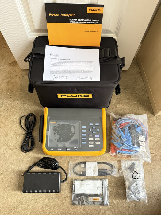 FLUKE NORMA 6003 PORTABLE POWER ANALYZER CALIBRATED 2024