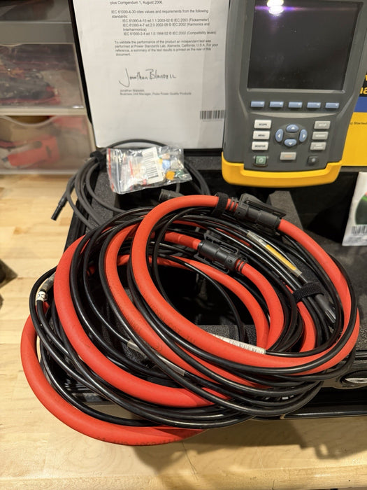 FLUKE 435 POWER QUALITY & ENERGY ANALYZER W/ ACCESSORIES & CHARGER-SHIPS FREE