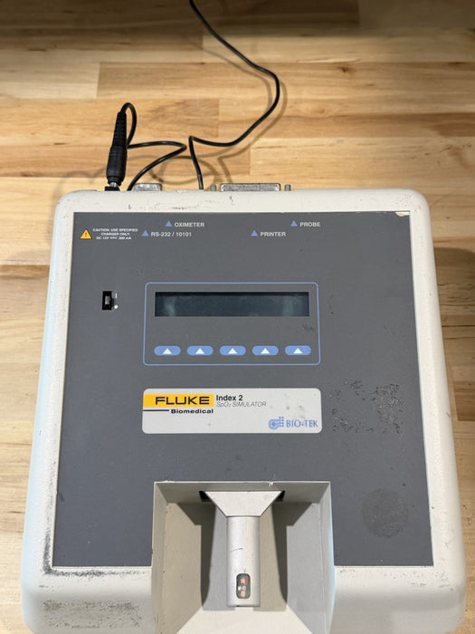 FLUKE BIOMEDICAL INDEX 2 SPO2 SIMULATOR & CHARGER