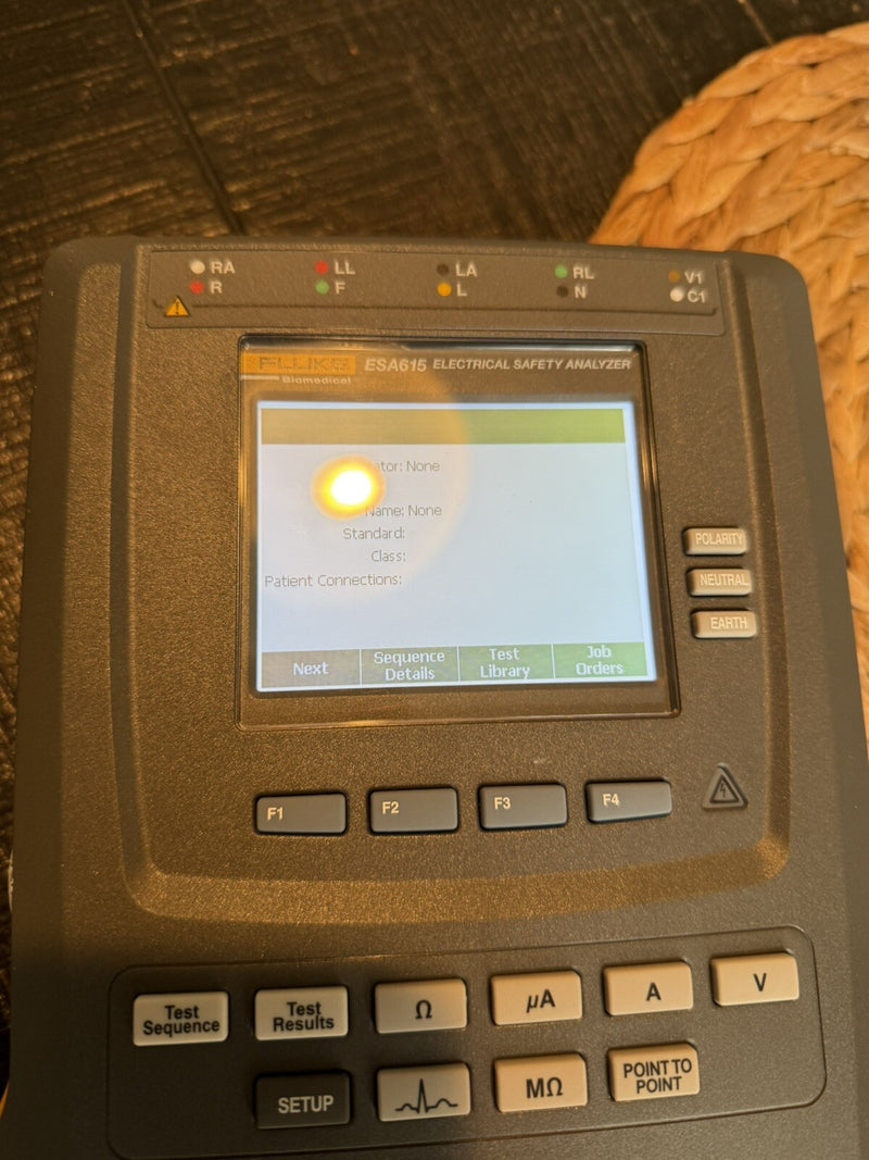 FLUKE ESA615 EU 230V ELECTRICAL SAFETY ANALYZER CALIBRATED 2024