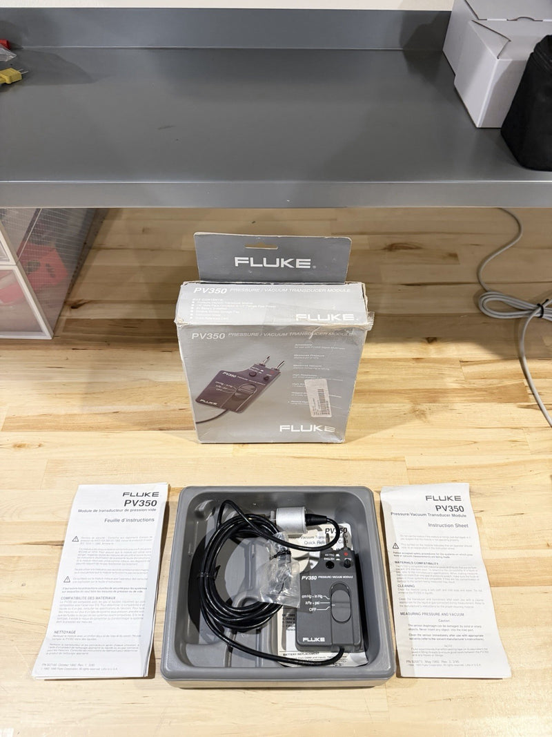 FLUKE PV350 PRESSURE VACUMM TRANSDUCER MODULE TESTED