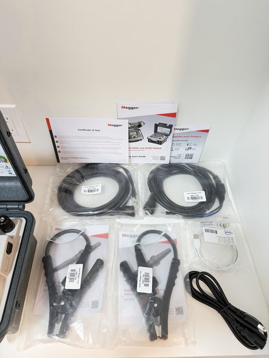 MEGGER DLRO10HDX DIGITAL LOW RESISTANCE OHMMETER KIT(NEW FACTORY SEALED)CAL 2025