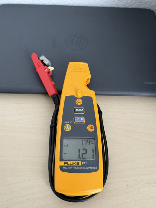 FLUKE 771 MILLIAMP PROCESS CLAMP METER FOR PARTS
