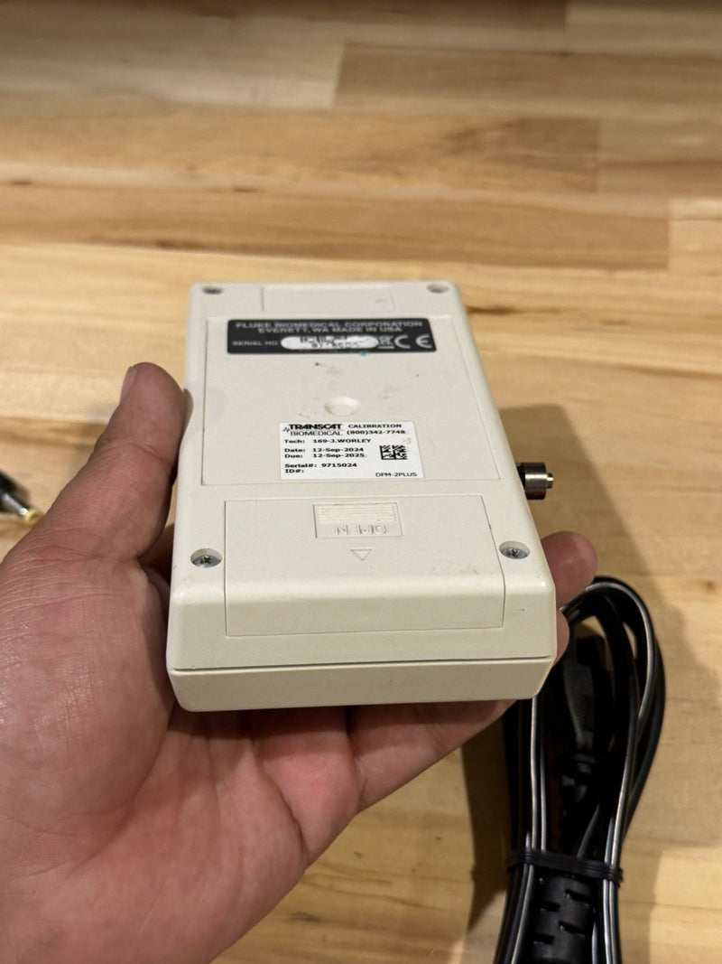FLUKE BIOMEDICAL DPM2PLUS PRESSURE METER CALIBRATED 2025 TESTED