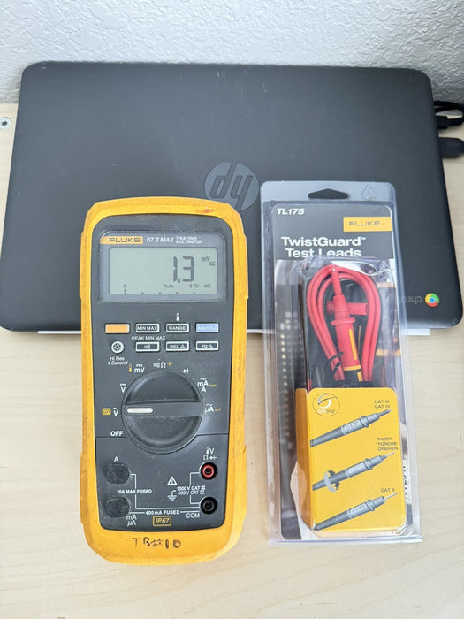 Fluke 87V-MAX True-RMS Industrial Heavy-Duty Digital Multimeter (NEW LEADS)