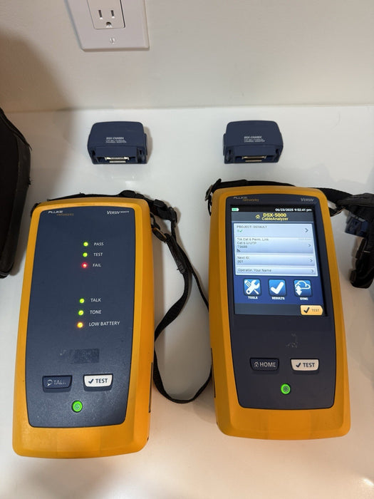 FLUKE NETWORKS DSX-5000 TESTER KIT CALIBRATED 2025