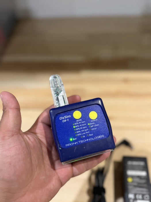 OXSIM OX-1 PULSE OXIMETER SIMULATOR W/ CHARGER (TESTED) FREE SHIPPING CAL-2024