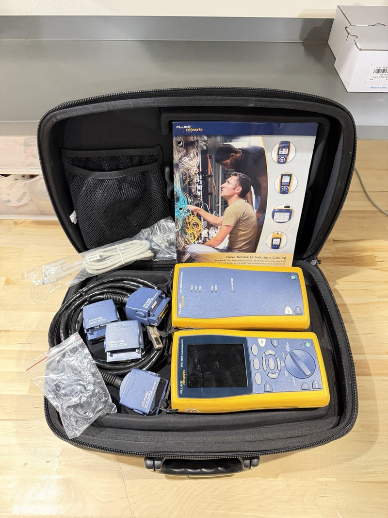FLUKE NETWORKS DTX-1800 DTX CABLE ANALYZER KIT & PLA002 TESTED