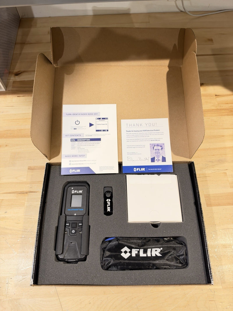 FLIR IDENTIFINDER R200 SPECTROSCOPIC PERSONAL RADIATION DETECTOR -SHIPS FREE NEW