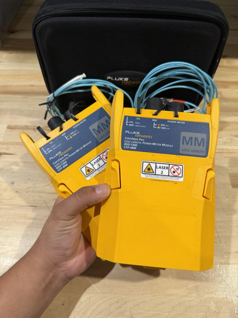 FLUKE NETWORKS CFP-MM CERTIFIBER PRO MM FIBER MODULE SET DSX-5000 8000 VERSIV