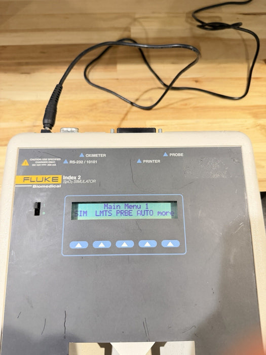 FLUKE BIOMEDICAL INDEX 2 SPO2 SIMULATOR & CHARGER - FREE SHIPPING