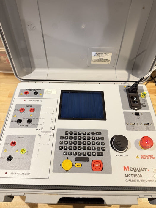 MEGGER MCT1600 CURRENT TRANSFORMER TEST SET FOR PARTS