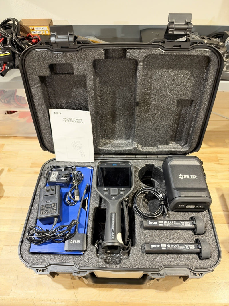 FLIR E75-24 INFRARED CAMERA 24 FOV KIT W/ ACCESSORIES - TESTED