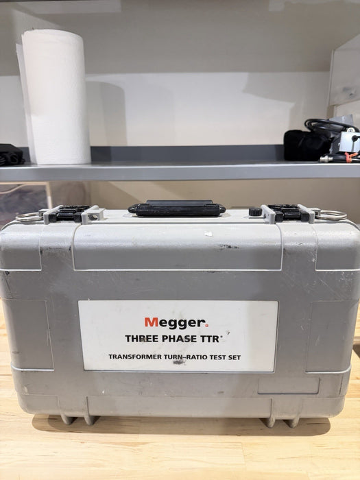 MEGGER THREE-PHASE TTR 550503 TRANSFORMER TURN-RATIO TESTER WITH LEADS TESTED