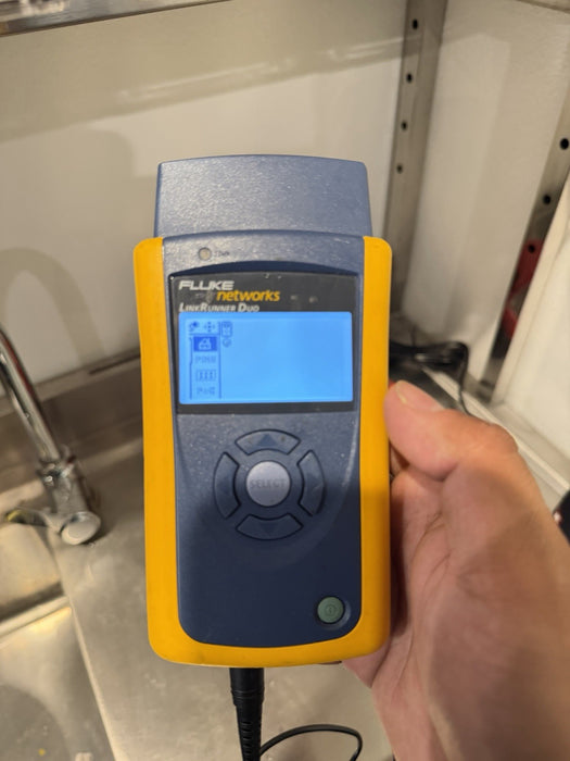 FLUKE NETWORKS LINKRUNNER DUO TESTER WITH CHARGER TESTED
