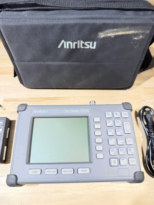 ANRITSU SITE MASTER S331C ANALYZER WITH CHARGER TESTED