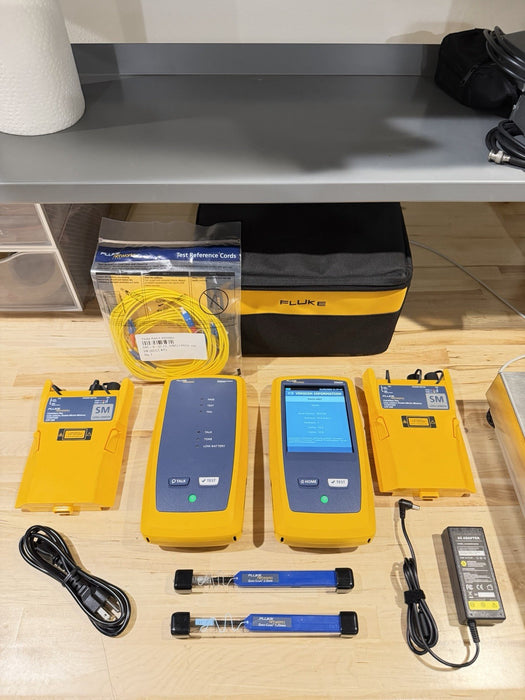 FLUKE NETWORKS CFP-SM CERTIFIBER PRO MODULE SET & DSX VERSIV MAINFRAME & REMOTE