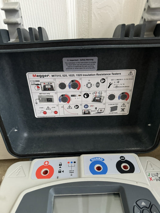 MEGGER MIT1525 15 KV HIGH VOLTAGE INSULATION RESISTANCE TESTER /CALIBRATED 2024