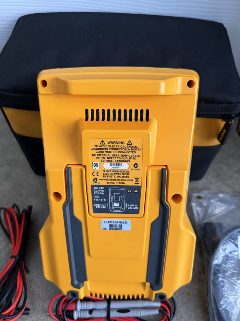 FLUKE BIOMEDICAL ESA612 230V EU ELECTRICAL SAFETY ANALIZER CALIBRATED 2025