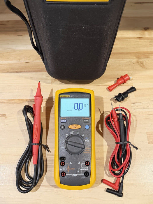 FLUKE 1577 INSULATION MULTIMETER W/ LEADS & CASE (TESTED) SHIPS FAST NEW SEALED