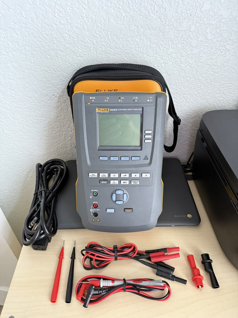 FLUKE ESA615 EU 230V ELECTRICAL SAFETY ANALYZER CALIBRATED 2024