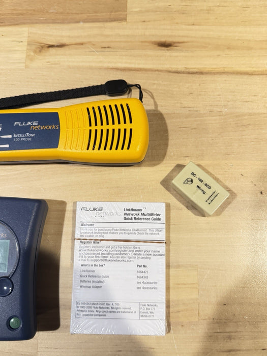FLUKE NETWORKS LINKRUNNER WITH INTELLITONE 100 PROBE TESTED