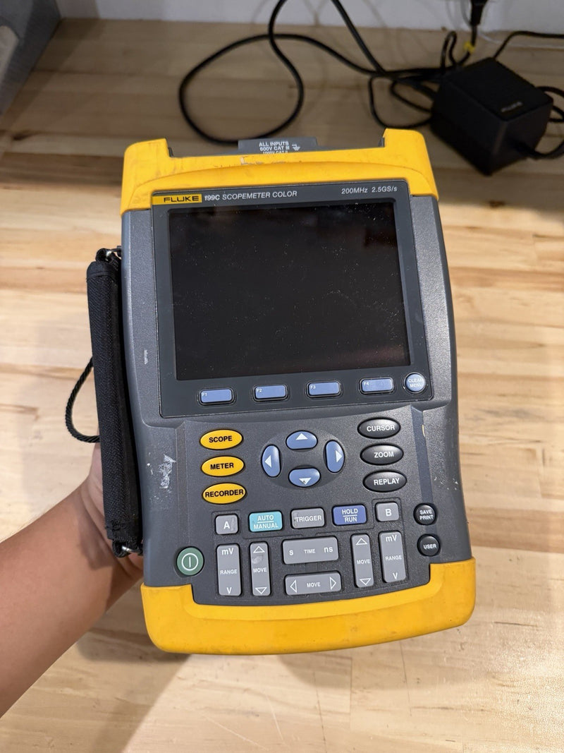 FLUKE 199C SCOPEMETER COLOR (FOR PARTS) PARTS ONLY