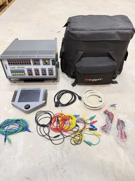 MEGGER MPRT8430 PROTECTIVE RELAY TESTING SYSTEM & TOUCHVIEW INTERFACE & CABLES