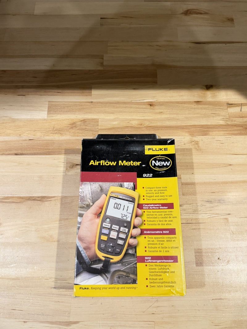 FLUKE 922 AIRFLOW METER WITH ACCESSORIES
