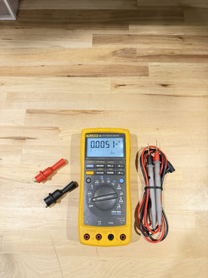 FLUKE 189 TRUE RMS MULTIMETER WITH LEADS & CLIPS TESTED