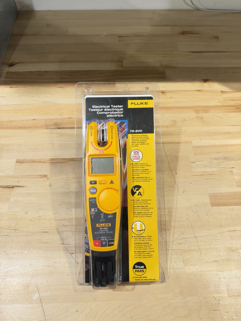 FLUKE T6-600 ELECTRICAL TESTER 600V CAT III (TESTED) SHIPS FAST NEW