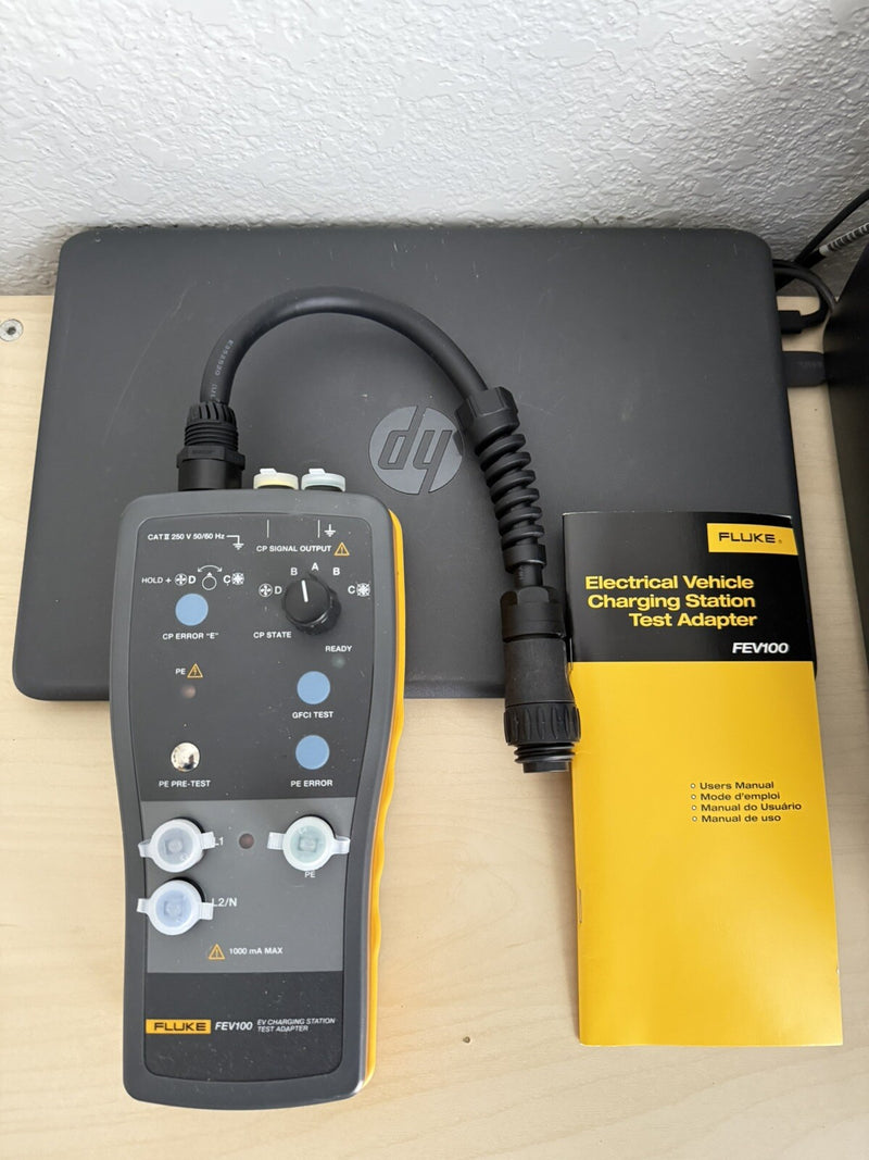 FLUKE FEV100 FEB100/TY1 EV CHARGING STATING TEST ADAPTER METER METER ONLY