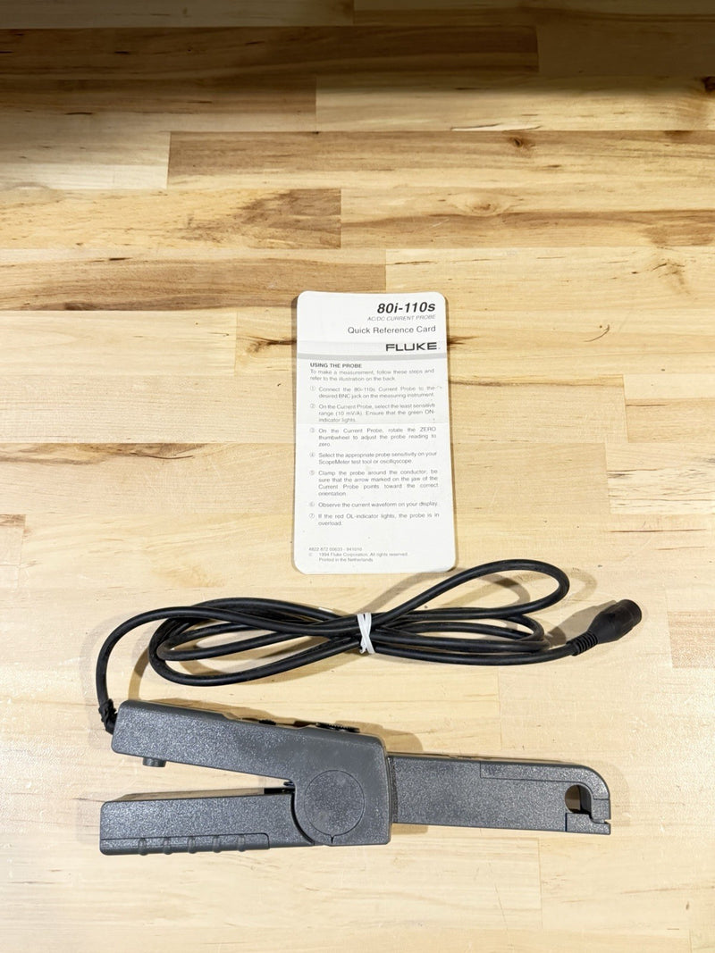FLUKE 80I-110S AC DC CURRENT PROBE