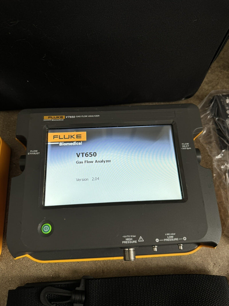 FLUKE VT650 GAS FLOW ANALYZER CALIBRATED 2024 WITH FLUKE VAPOR & CHARGER & BAG