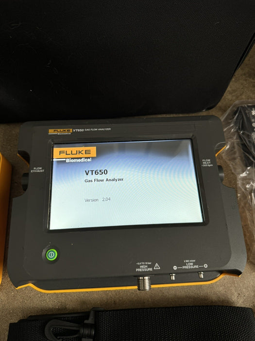 FLUKE VT650 GAS FLOW ANALYZER CALIBRATED 2024 WITH FLUKE VAPOR & CHARGER & BAG