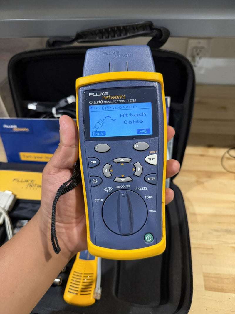 FLUKE NETWORKS CABLE IQ QUALIFICATION TESTER KIT TESTED