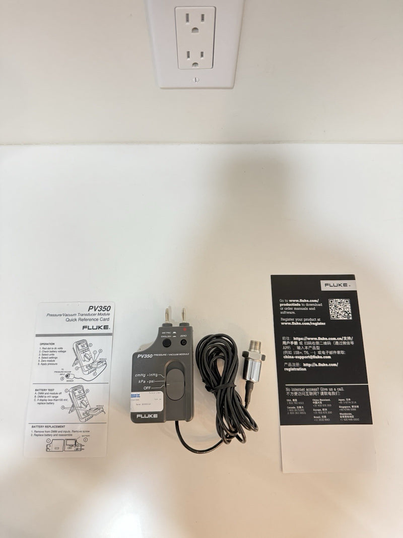 FLUKE PV350 PRESSURE VACUMM TRANSDUCER MODULE TESTED
