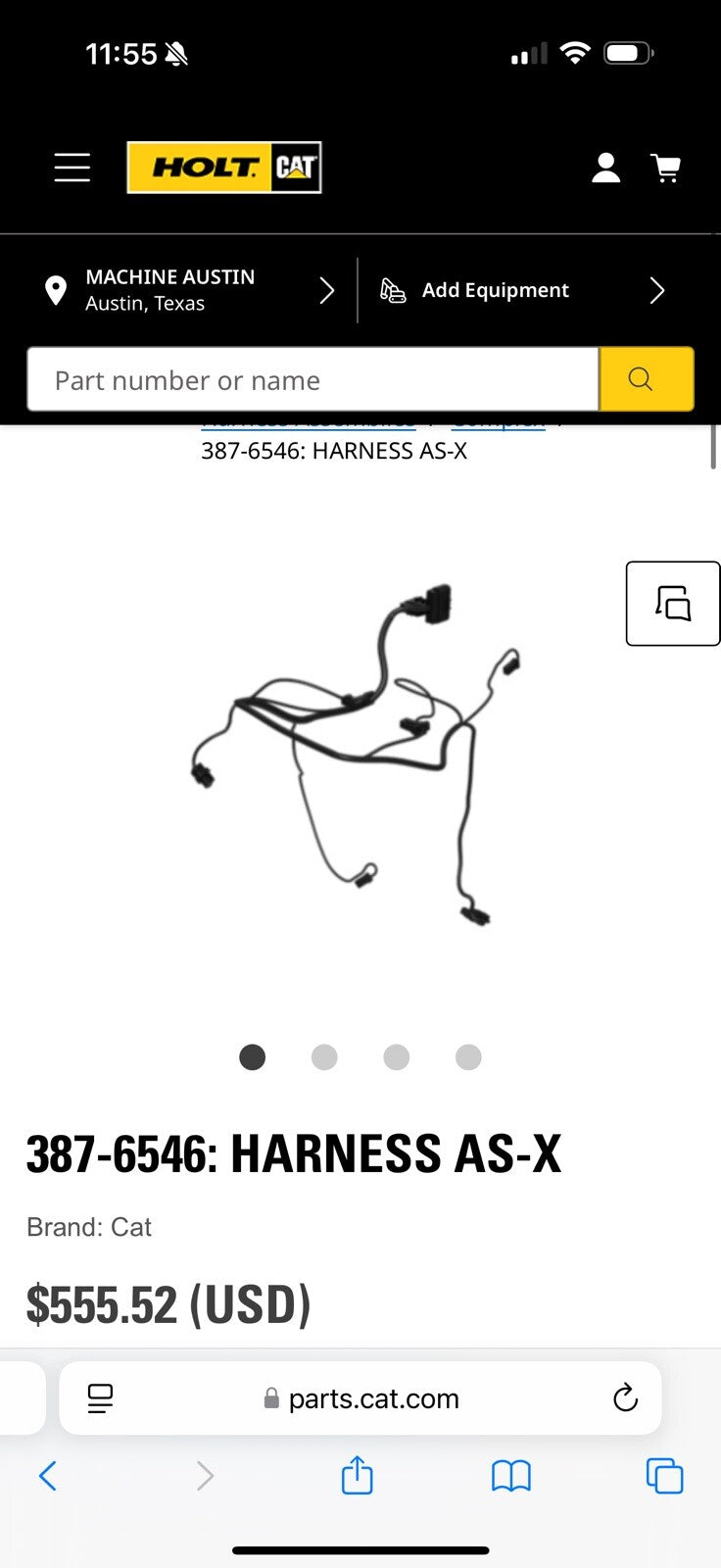 CAT 387-6546 HARNESS AS-X