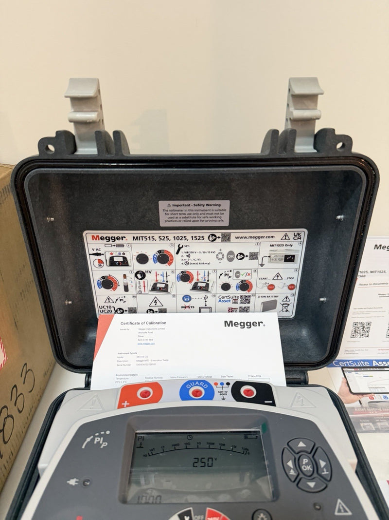 MEGGER MIT515 5KV INSULATION TESTER KIT W/ ACCESSORIES (NEW SEALED) SHIPS FREE