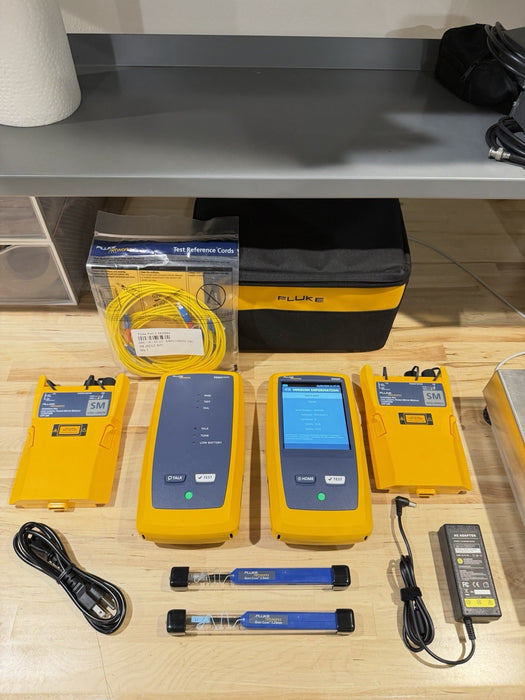 FLUKE NETWORKS CFP-SM CERTIFIBER PRO MODULE SET & DSX VERSIV MAINFRAME & REMOTE