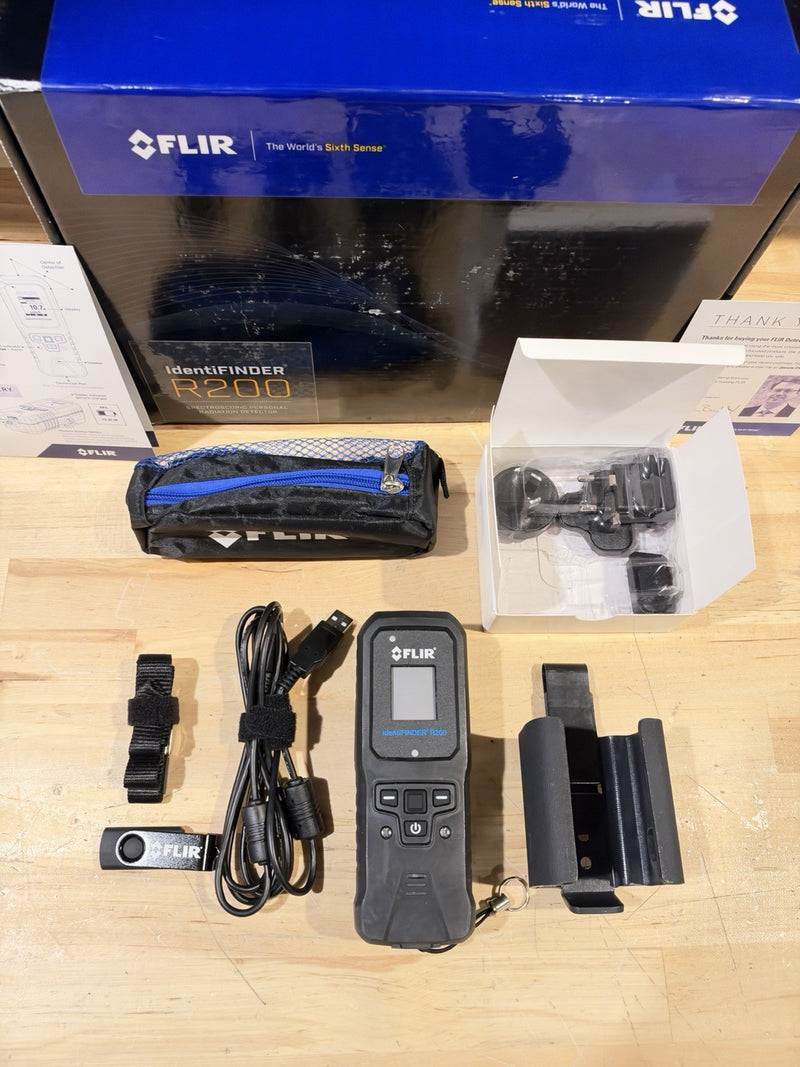 FLIR IDENTIFINDER R200 SPECTROSCOPIC PERSONAL RADIATION DETECTOR -SHIPS FREE NEW