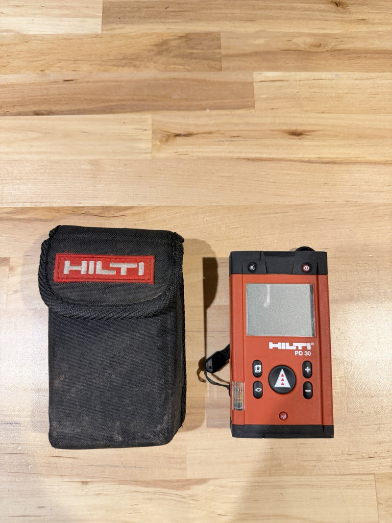 HILTI PD 30 LASER DISTANCE METER WITH CASE TESTED