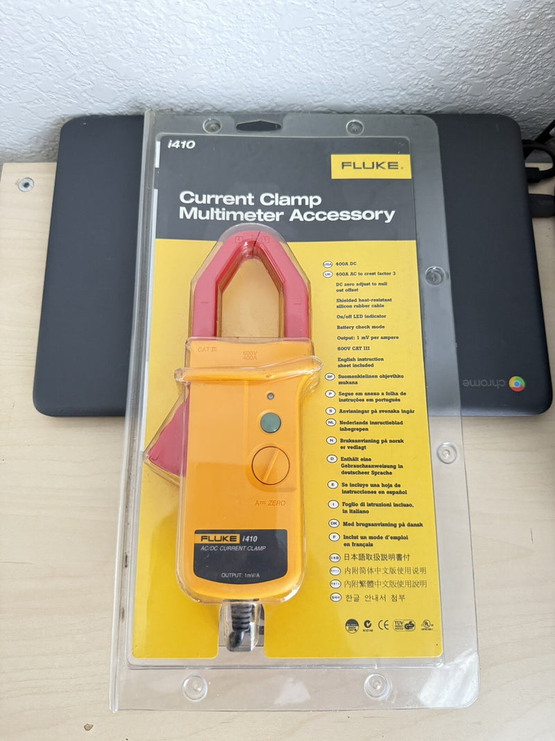 FLUKE I410 AC/DC CURRENT CLAMP COMPLETE SET