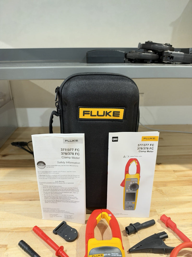FLUKE 377 FC NON-CONTACT VOLTAGE CLAMP METER SHIPS FAST