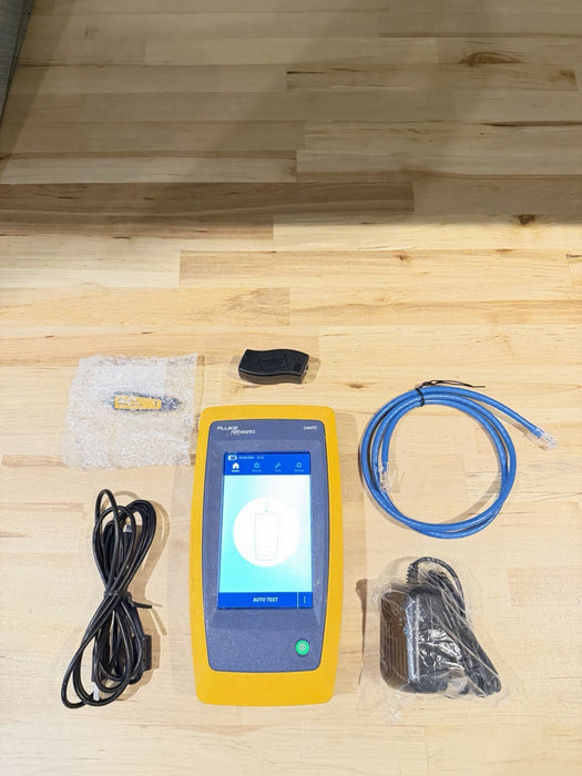 FLUKE NETWORKS LIQ-100 LINKIQ CABLE & NETWORK TESTER W ACCESSORIES