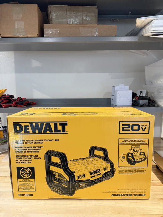 DEWALT DCB1800B 20V 1800 WATT PORTABLE POWER STATION & PARALLEL BATTERY CHARGER