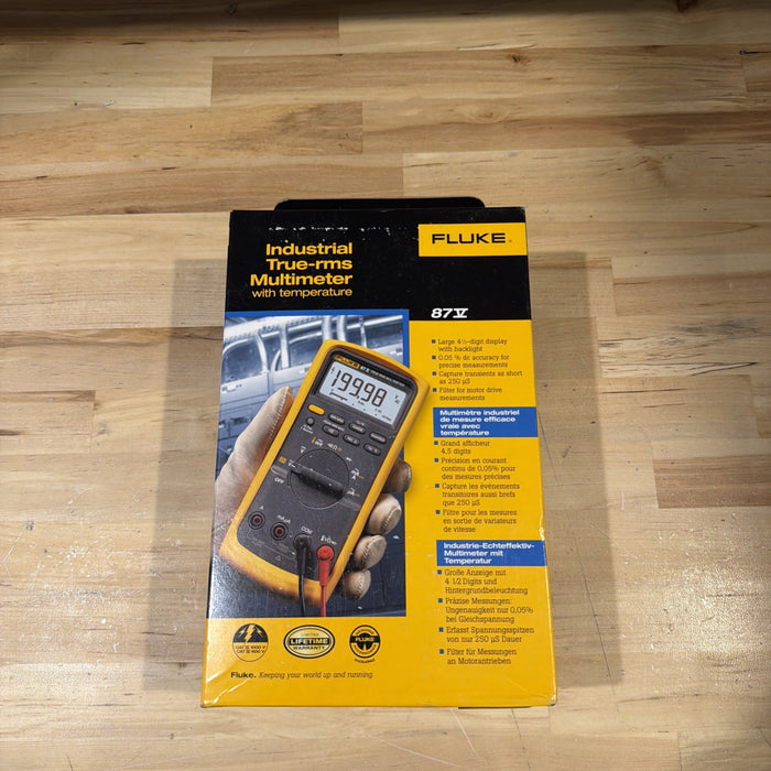 FLUKE 87V TRUE RMS MULTIMETER WITH LEADS