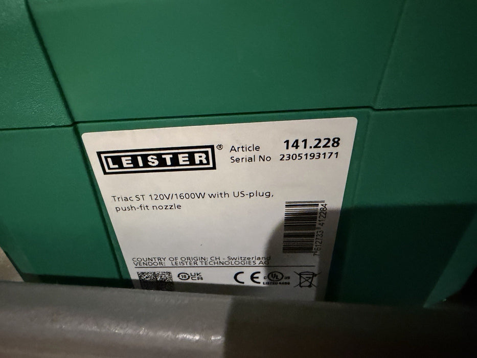 LEISTER TRIAC ST VERSATILE ELECTRIC CORDED 1600W HOT AIR TOOL 141.228