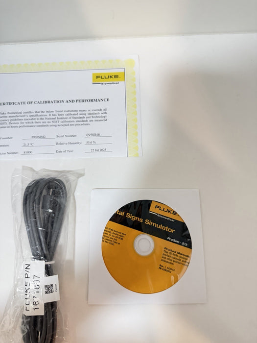 FLUKE BIOMEDICAL PROSIM 2 VITAL SIGNS SIMULATOR W/ CHARGEE (CALIBRATED 2026) NEW
