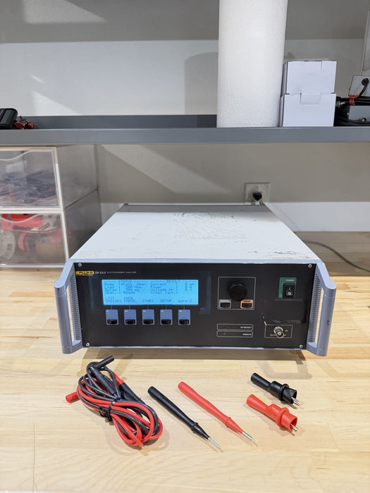 FLUKE QA-ES II ELECTROSURGERY ANALYZER W/ LEADS & CLIPS (TESTED) FREE SHIPPING
